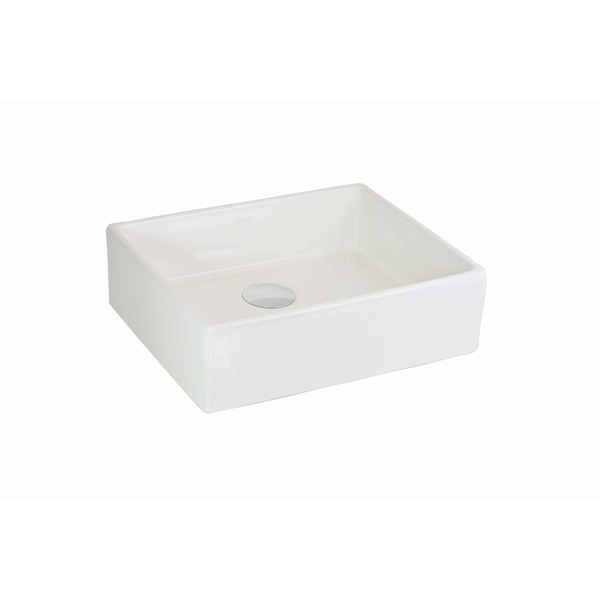 Cuba de Apoio Cerâmica Retangular 14,8x49,1x39,1cm Branco Delta Kohler