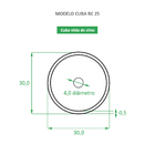 Cuba De Apoio 300x300x120mm Ceramica Marca Reno Modelo Rc25 -