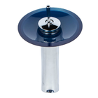 Cuba De Apoio 30cm Azul Escuro + Torneira Cascata + Válvula P