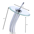 Cuba De Apoio 30cm Branca + Torneira Cascata + Válvula Para B