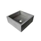 Cuba de Apoio Quadrada 35x30x12cm Ardósia Concreto Venturi