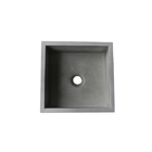 Cuba de Apoio Quadrada 35x30x12cm Ardósia Concreto Venturi