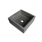 Cuba de Apoio Quadrada 35x30x12cm Ardósia Concreto Venturi