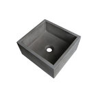 Cuba de Apoio Quadrada 35x30x12cm Ardósia Concreto Venturi