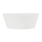 Cuba de Apoio de Cerâmica Redonda 35x35x13cm Branca CB13 Fiori