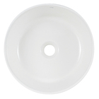 Cuba de Apoio de Cerâmica Redonda 35x35x13cm Branca CB13 Fiori