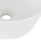 Cuba de Apoio de Cerâmica Redonda 35x35x13cm Branca CB13 Fiori