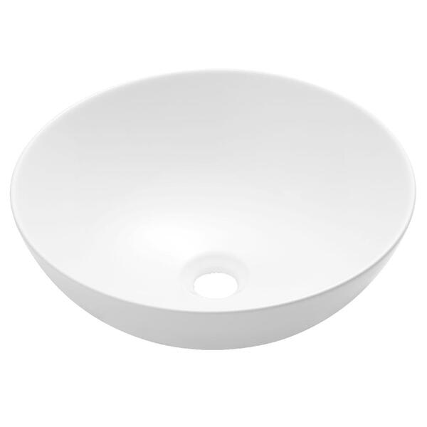 Cuba De Apoio 40x40cm Dax Brava Redonda Branca Brilhante Dax-