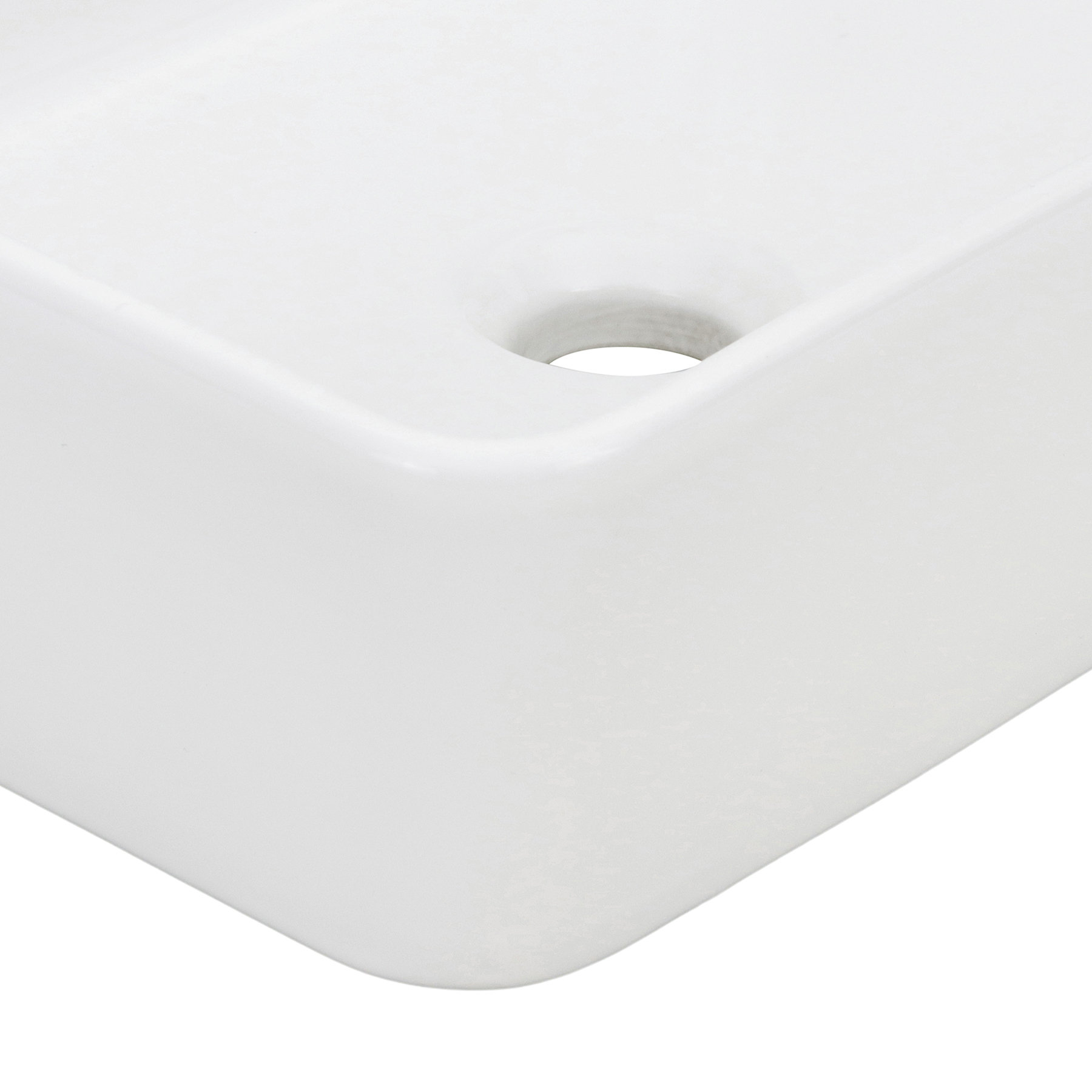 Cuba para Banheiro de Apoio Louça Retangular Branca 41x30cm CB16 Fiori