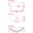 Cuba De Apoio Abaulada C01 Para Banheiro Lux L42 Rosa - Lyam