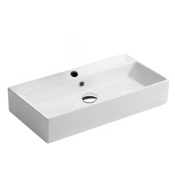 Cuba De Apoio Banheiro Louça Com Valvula Click, 70x42 Mx210 B