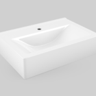 Cuba De Apoio Banheiro Marmorite Branco Retangular Toleato Br