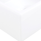 Cuba de Apoio Cerâmica Retangular Branca 12,5x44x25cm Curve 1 Celite