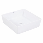 Cuba de Apoio Comfort Zone Cerâmica Quadrada Branca 12x38x38cm Design Celite