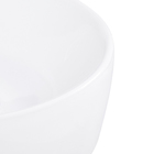 Cuba de Apoio Cerâmica Oval Branca 12x40x35,5cm Smart Celite