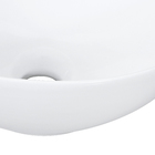 Cuba de Apoio Cerâmica Redonda Branca 13,5x35x35cm D1 Design Celite