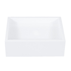 Cuba de Apoio Pedra Retangular Branca 13x40x30cm Gold Venturi