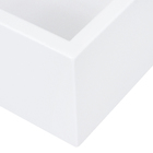 Cuba de Apoio Pedra Retangular Branca 13x40x30cm Gold Venturi