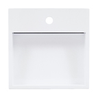 Cuba de Apoio Pedra Quadrada Branca 13x40x40cm Gold Venturi