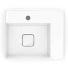 Cuba de Apoio Cerâmica Retangular Branca 13x45,5x38,5cm Prime Incepa