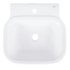 Cuba de Apoio Cerâmica Retangular Branca 13x46x44cm Debba Roca