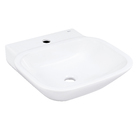 Cuba de Apoio Cerâmica Retangular Branca 13x46x44cm Debba Roca