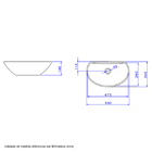 Cuba de Apoio Louça Branca L69 14x50x30cm Deca