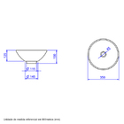 Cuba de Apoio Louça Branca L155 15x35x35cm Deca