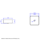 Cuba de Apoio Louça Branca L260 16,5x40x40cm Deca