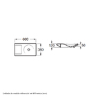 Cuba de Apoio Louça Branca Urbi 2 18x66x38cm Roca