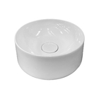 Cuba de Apoio Redonda Branca 34,5x13cm King Slin v/o Agnest