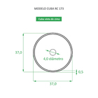 Cuba De Apoio Branca E Rose Gold Cerâmica Reno Rc 173