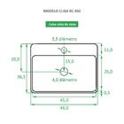 Cuba De Apoio Branca Em Cerâmica - Reno Rc 450