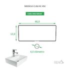 Cuba De Apoio Branca Em Cerâmica - Reno Rc 450