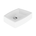 Cuba de Apoio Cerâmica Branca Retangular 10,5x45x33,5cm Arezzo Japi