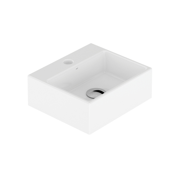 Cuba de Apoio Cerâmica Branca Retangular 11,5x33x29cm Roma Japi