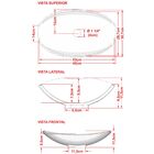 Cuba De Apoio Canoa C01 Para Banheiro Lux L45 Verde Acqua - L