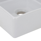 Cuba de Apoio Cerâmica Quadrada 30x30x11cm Cinza Claro Nice Sensea