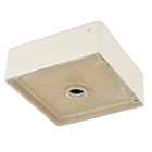 Cuba de Apoio Cerâmica Quadrada 30x30x11cm Palha Nice Sensea