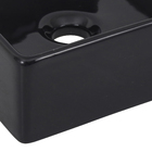 Cuba de Apoio Cerâmica Quadrada 30x30x11cm Preta Nice Sensea