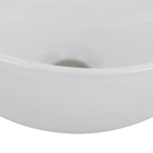 Cuba de Apoio Cerâmica Redonda 30x30x12cm Cinza Claro Lyon Sensea