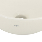 Cuba de Apoio Cerâmica Redonda 30x30x12cm Palha Lyon Sensea