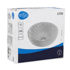 Cuba de Apoio Cerâmica Redonda 30x30x12cm Preta Lyon Sensea