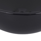Cuba de Apoio Cerâmica Redonda 30x30x12cm Preta Lyon Sensea