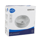 Cuba de Apoio Redonda Cerâmica Bordeaux 36x36cm Palha Sensea