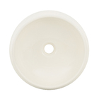 Cuba de Apoio Redonda Cerâmica Bordeaux 36x36cm Palha Sensea