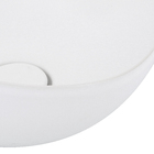Cuba de Apoio Cerâmica Branca Fosca Redonda 18x37x37cm Ruy Ohtake Roca