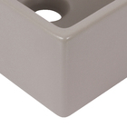 Cuba de Apoio Cerâmica Quadrado Cinza Matte 13,5x35x35 Q6 Celite