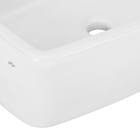 Cuba de Apoio Retangular Cerâmica Dijon 50x31cm Branca Sensea