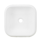 Cuba de Apoio Quadrada Cerâmica Orleães 37x37cm Branca Sensea